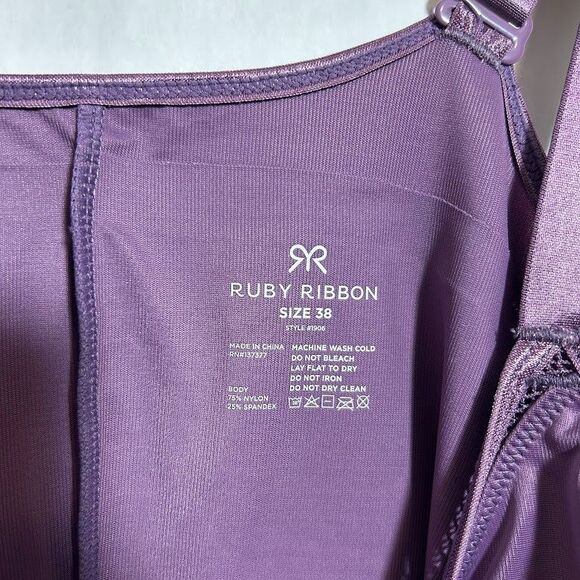 Ruby Ribbon Siren Cami Camisole 38 Purple Shaping Top 1906 Shapewear NWOT - Picture 8 of 8